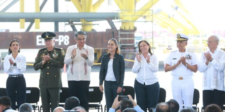 Acompaña Américo Villarreal a Claudia Sheinbaum en conmemoración de la Expropiación Petrolera