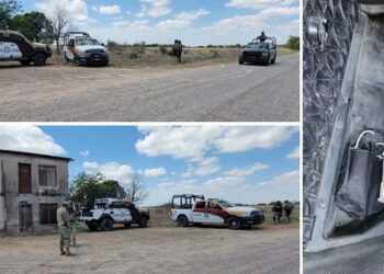 Hallan explosivos y derriban dron en brecha de Díaz Ordaz