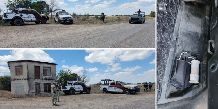 Hallan explosivos y derriban dron en brecha de Díaz Ordaz