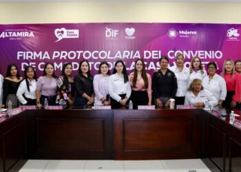 Formalizan convenio en comodato de Casa Violeta para fortalecer la atención a mujeres en Altamira