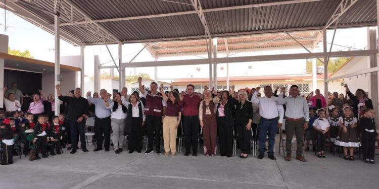 Consolidan infraestructura educativa en el Jardín de Niños “Locutores de Victoria”
