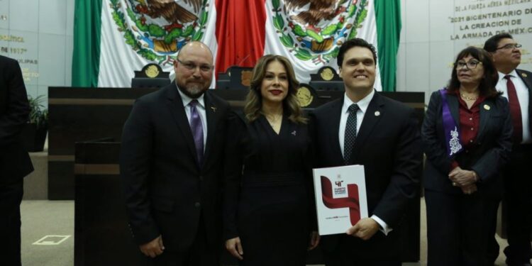 Recibe Congreso de Tamaulipas Cuarto Informe del gobernador Américo Villarreal