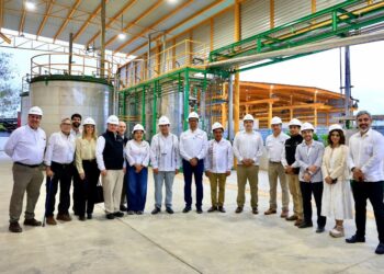 Autoridades federales de energía realizan recorrido en la planta de pirólisis de plásticos en Altamira