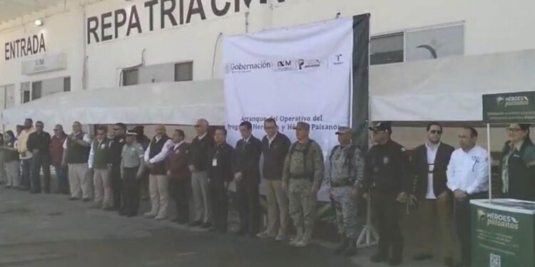Participa Guardia Estatal en banderazo de operativo “Heroínas y Héroes Paisanos” en Nuevo Laredo