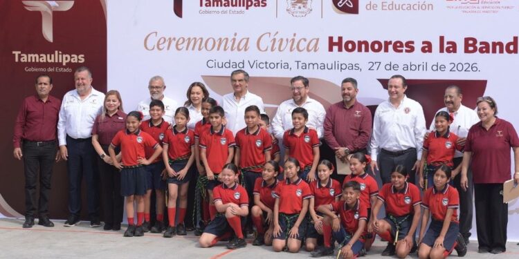Más y mejores espacios para aprender: gobernador entregó obras en escuela de Ciudad Victoria