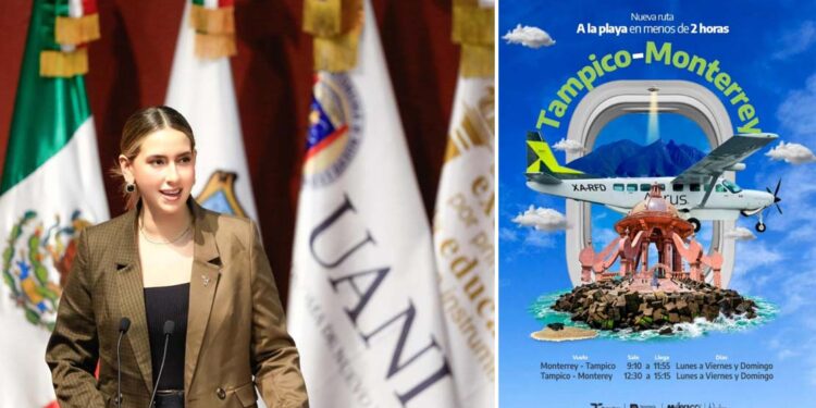 Fortalece Tamaulipas su conectividad aérea con nuevas rutas hacia Monterrey, Nuevo León y la Ciudad de México