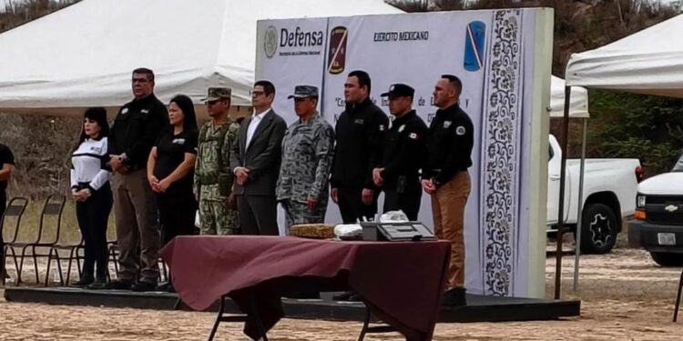 Guardia Estatal participa en la destrucción de enervantes en Reynosa