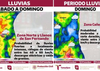 Protección Civil Tamaulipas alerta por ingreso del Frente Frío No. 43