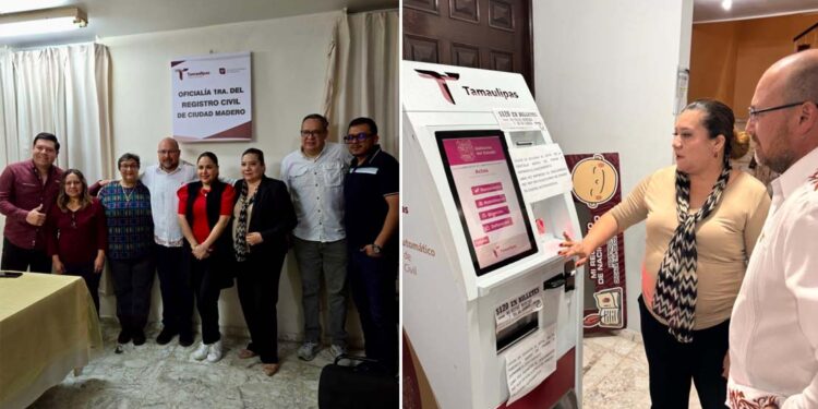 Realiza secretario general de Gobierno recorrido de supervisión en la Oficialía Primera del Registro Civil de Ciudad Madero