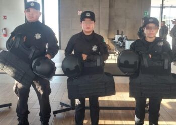 Entrega SSPT equipo táctico a la Guardia Estatal en Nuevo Laredo