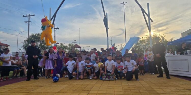 Entrega Guardia Estatal juguetes y celebra a niñas y niños de Matamoros