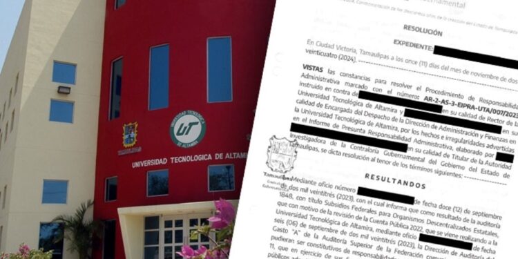 Anticorrupción inhabilita a exrector y encargada de la UT Altamira