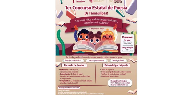 Prepara STPS concurso estatal de poesía para impulsar talento juvenil y prevención del trabajo infantil