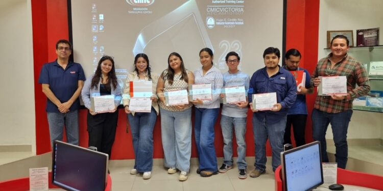 Concluyó diplomado en autodesk en CMIC Tamaulipas Centro; inician inscripciones para el próximo