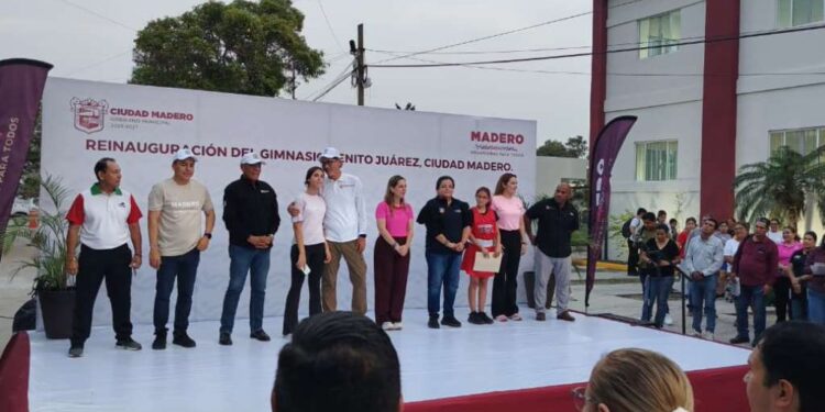 Reabren Gimnasio Benito Juárez con visión social y deportiva