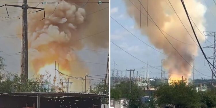 Explosión en subestación de CFE deja sin luz a varios sectores de Reynosa