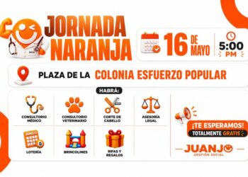 Llevará Juanjo Salazar, jornada Naranja a la colonia Esfuerzo Popular