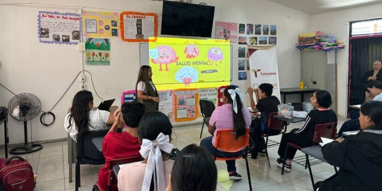 Refuerza SIPINNA Tamaulipas acciones de promoción de derechos y salud mental en Palmillas