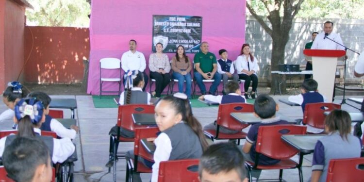 Beneficia SET a más de mil 500 estudiantes de Matamoros, San Fernando y Valle Hermoso con mobiliario escolar