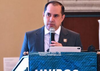 Participa secretario de Finanzas en encuentro rotario y destaca saneamiento financiero de Tamaulipas