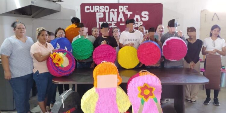 Imparte ITACE taller de elaboración de piñatas a adolescentes en conflicto con la Ley Penal