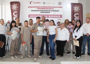 Celebra CEDES Matamoros jornada de registros de nacimiento para hijos e hijas de PPLs