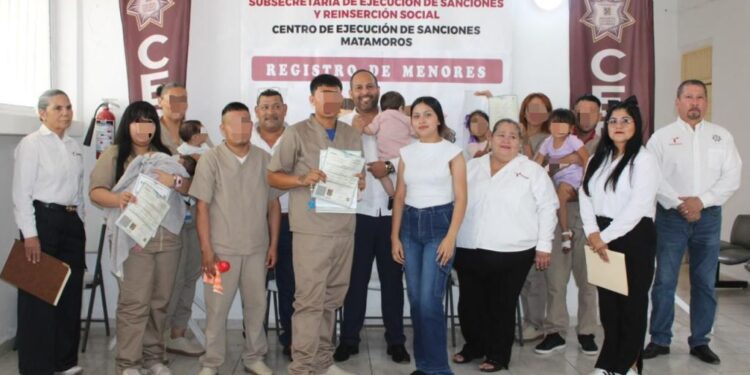 Celebra CEDES Matamoros jornada de registros de nacimiento para hijos e hijas de PPLs