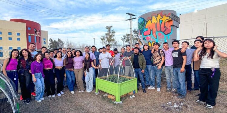 Fortalece UT Matamoros innovación ambiental con huerto tecnológico