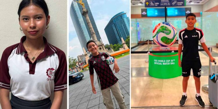 Conquistan estudiantes de Tamaulipas un lugar en la inauguración de la Copa Mundial de la FIFA 2026