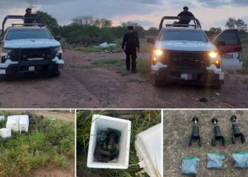 Guardia Estatal localiza presuntos explosivos en Reynosa