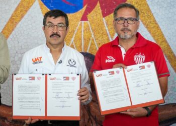 Firma la UAT alianza deportiva entre Correcaminos y el Club Necaxa de la Liga MX