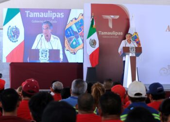 Arranca Américo Villarreal libramiento poniente y entrega obras hidráulicas y deportivas en El Mante