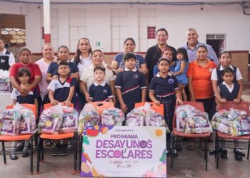 Entrega DIF Tamaulipas dotaciones para que estudiantes continúen con sus desayunos escolares en vacaciones