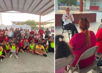 Fortalece Magaly Deandar cercanía con la comunidad educativa durante visita a primaria