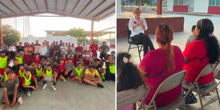 Fortalece Magaly Deandar cercanía con la comunidad educativa durante visita a primaria