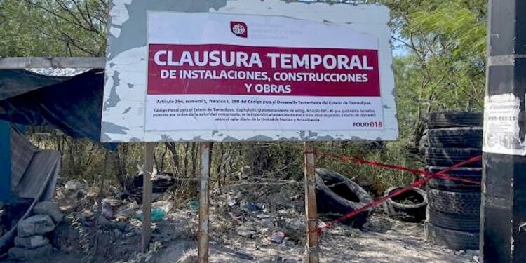 Clausuran y aseguran predio con llantas en desuso en Reynosa
