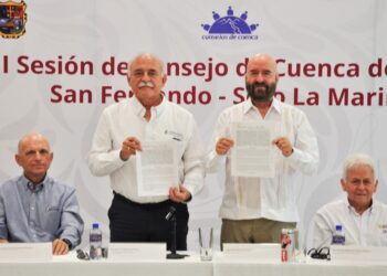 Firman la Secretaría de Recursos Hidráulicos y el Organismo de Cuenca Golfo Norte convenio para fortalecer la gestión de los Consejos de Cuenca