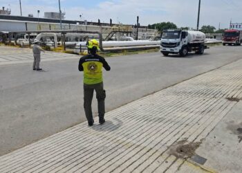 Participa la Guardia Estatal en simulacro por derrame de hidrocarburo