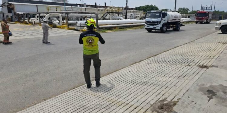 Participa la Guardia Estatal en simulacro por derrame de hidrocarburo