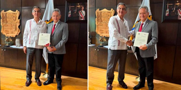 Designa gobernador Américo Villarreal a Ricardo Guerrero como nuevo secretario de Salud