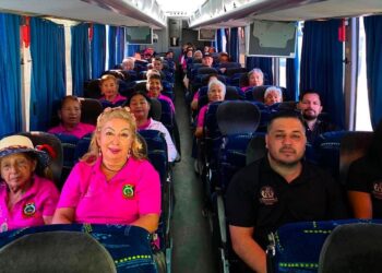 Disfrutan viaje de turismo social 55 jubiladas y jubilados: Sectur