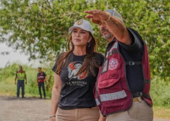 Supervisa Carmen Lilia creciente del río Bravo y despliega operativo de Protección Civil