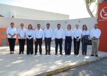 Rector de la UAT supervisa avances de obras de remodelación en la Facultad de Derecho Victoria