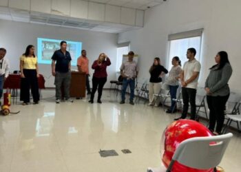 Refuerza STPS cultura de la prevención con capacitación en seguridad contra incendios para personal de COMAPA Victoria