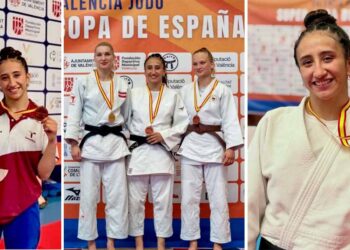 Conquista tamaulipeca Frida Maya bronce en la Super Copa de España de Judo