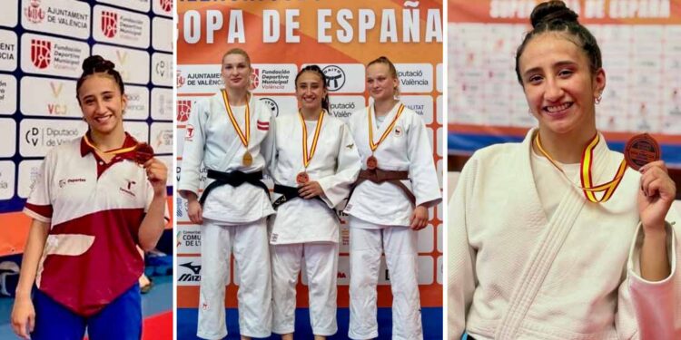 Conquista tamaulipeca Frida Maya bronce en la Super Copa de España de Judo