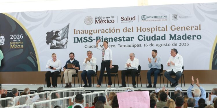 Inaugura Claudia Sheinbaum Hospital General de Ciudad Madero; brindará atención médica para 538 mil personas