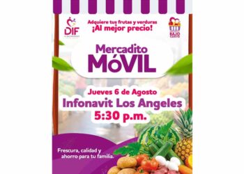 Llega el mercadito móvil a infonavit los ángeles
