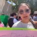 Se manifiesta familia de jornalero grave durante visita de Sheinbaum a Victoria