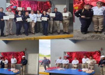 Conmemora Pemex el Día Nacional del Bombero con reconocimiento a su personal del Complejo Procesador de Gas Arenque